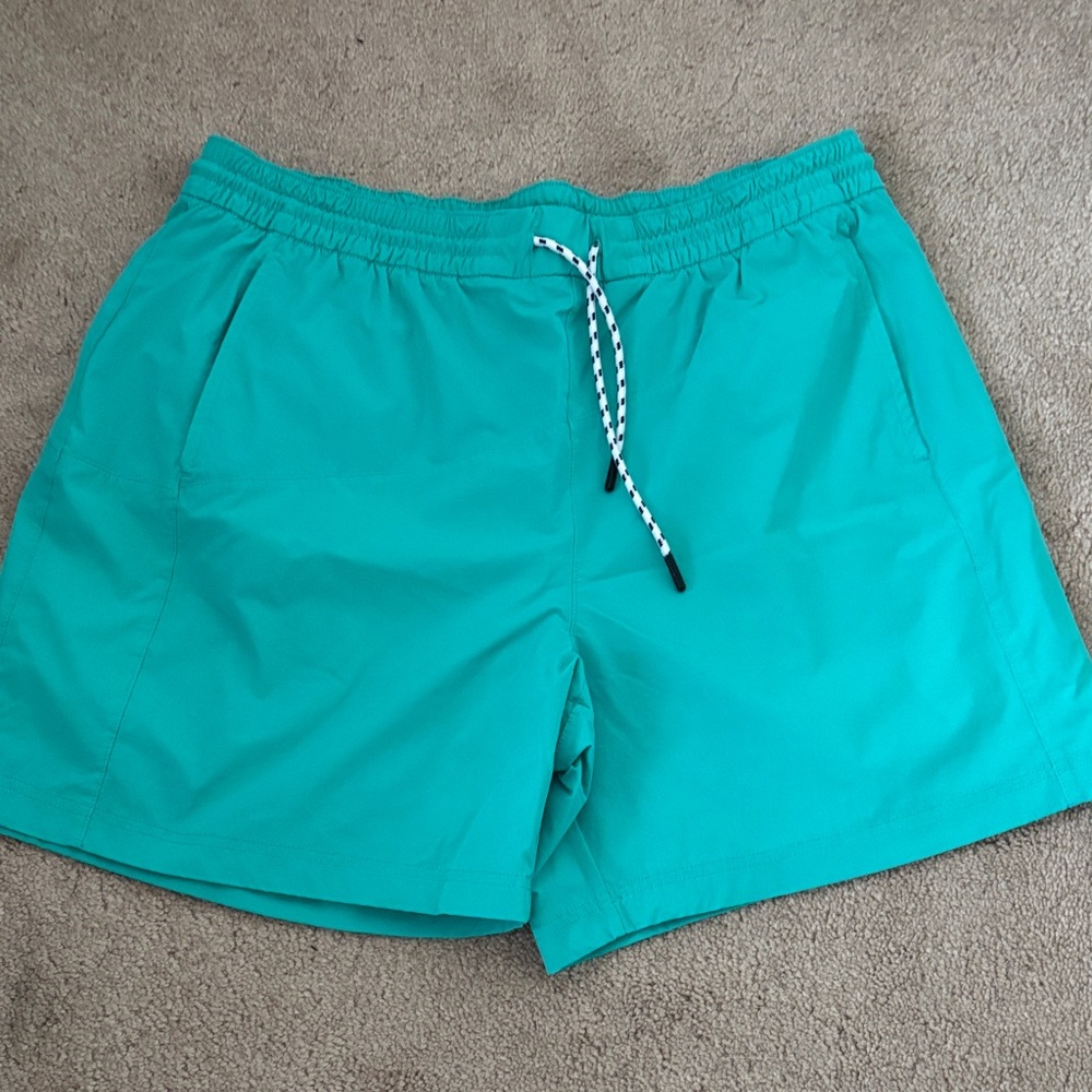 Chubbies Retro Nylon Teal Drawstring Shorts